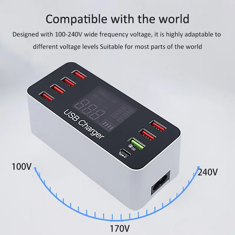 Настольное зарядное устройство usb 4 0 для автомобиля быстрая зарядка rohs