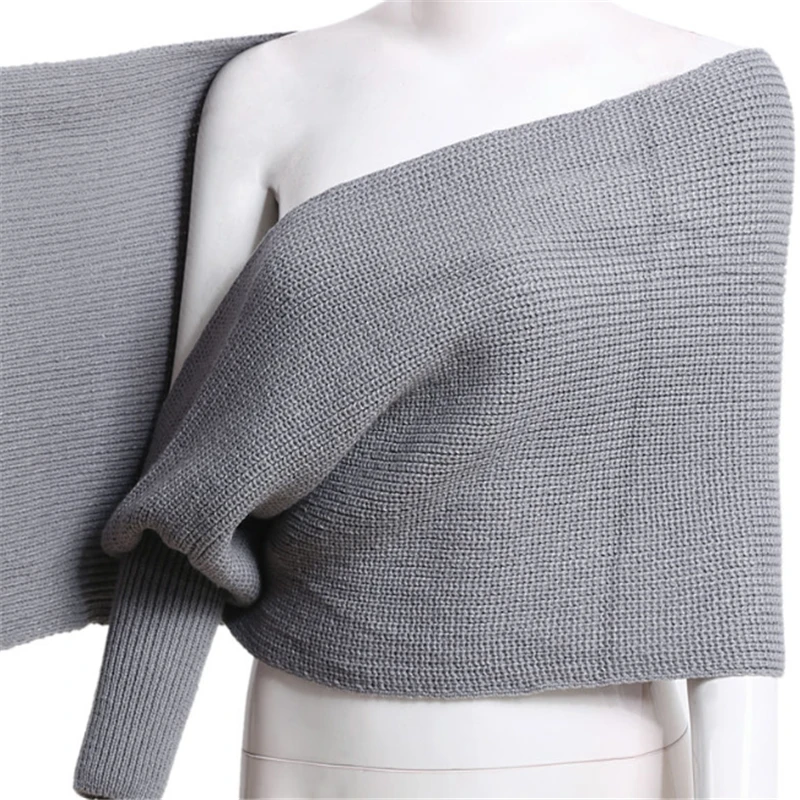 Модный однотонный корейский элегантный серый трикотажный свитер для женщин топы
