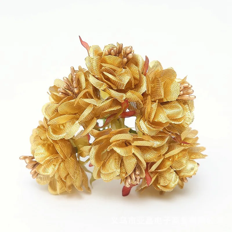 6 шт. 3 см искусственные цветы пластиковый букет гвоздик Свадебные украшения для