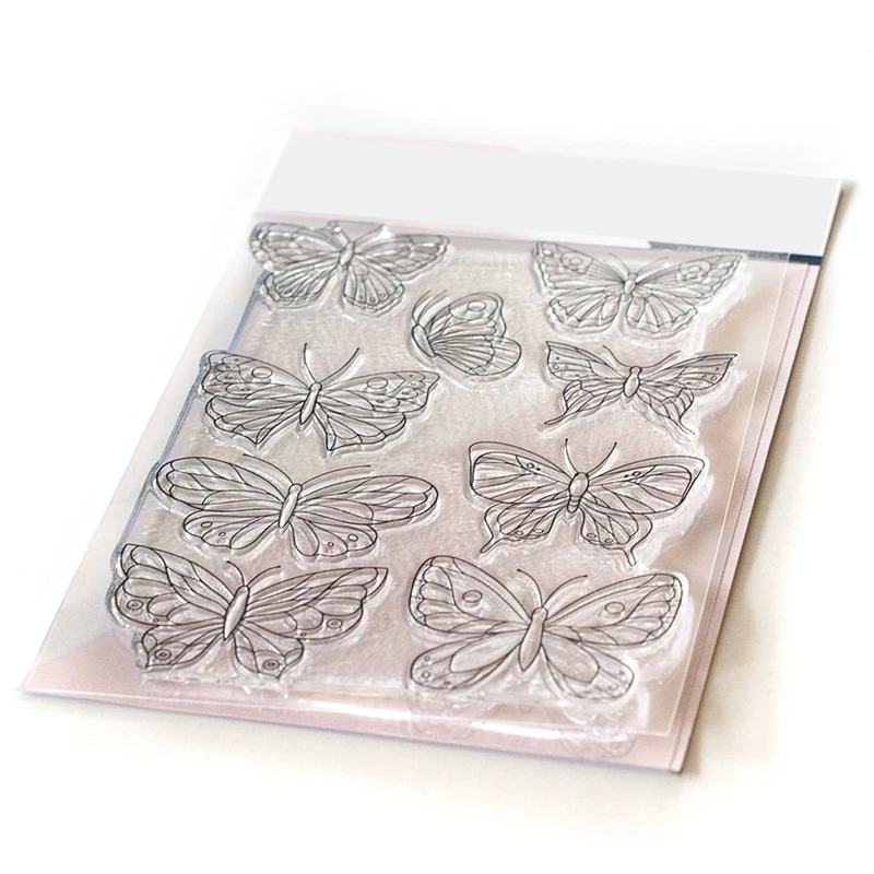 Новинка 2021 пластиковый трафарет в виде насекомых бабочек горячая фольга