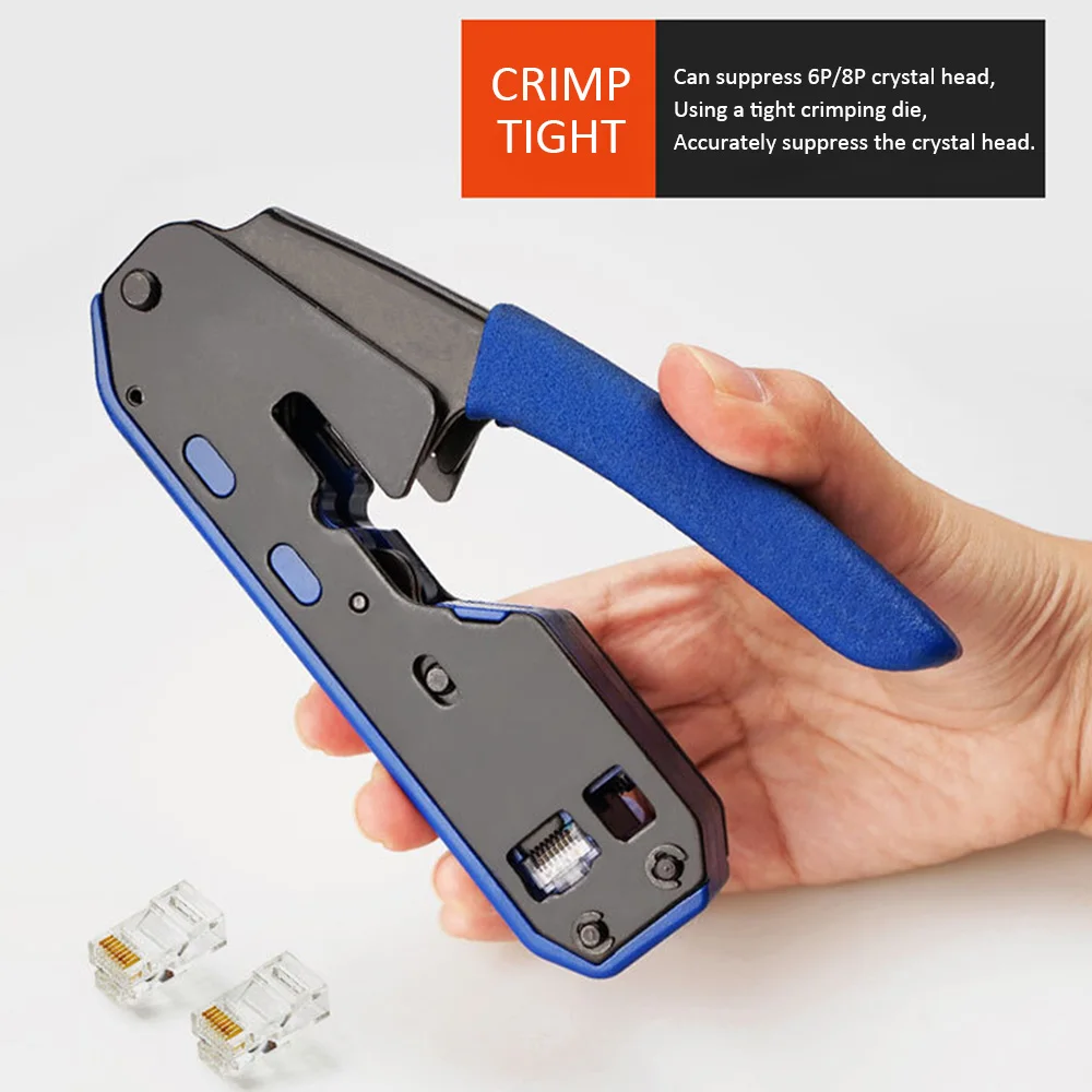 RJ45 инструмент сетевой обжимной инструмент для зачистки кабеля Ethernet подходит RJ45 Cat6 Cat5e Cat5 STP вилки RJ45 соединительные кабели