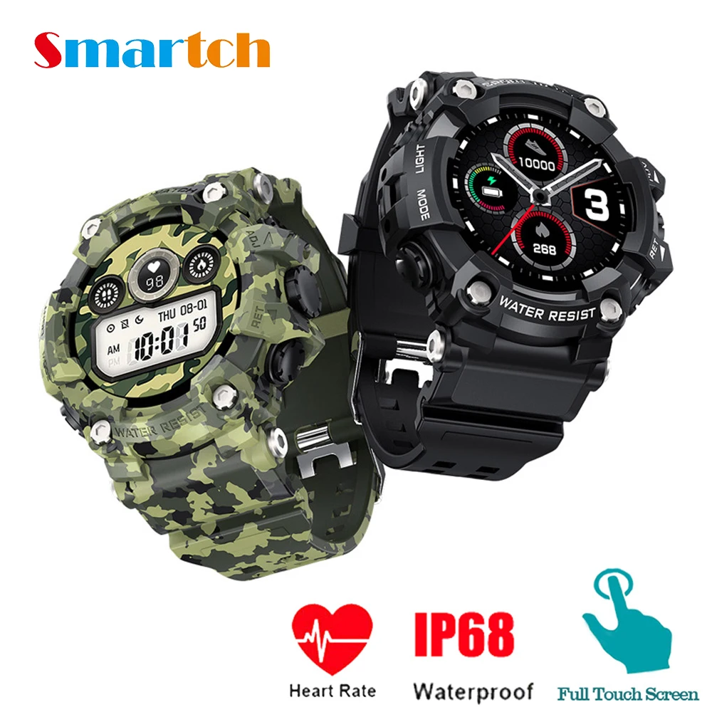 

TRDT6 Smart Watch,Waterproof IP67 Long Standby, T6 Smart Wristwatch, Heart Rate Blood Pressure Outdoor Men Sports,Smartwatch