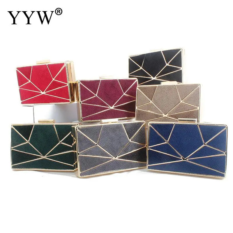 

Velour Surface Women Clutch Bag Elegant Geometric Handbag Exquisite Evening Purse Crossbody Bag For Prom Wedding Party Clutches