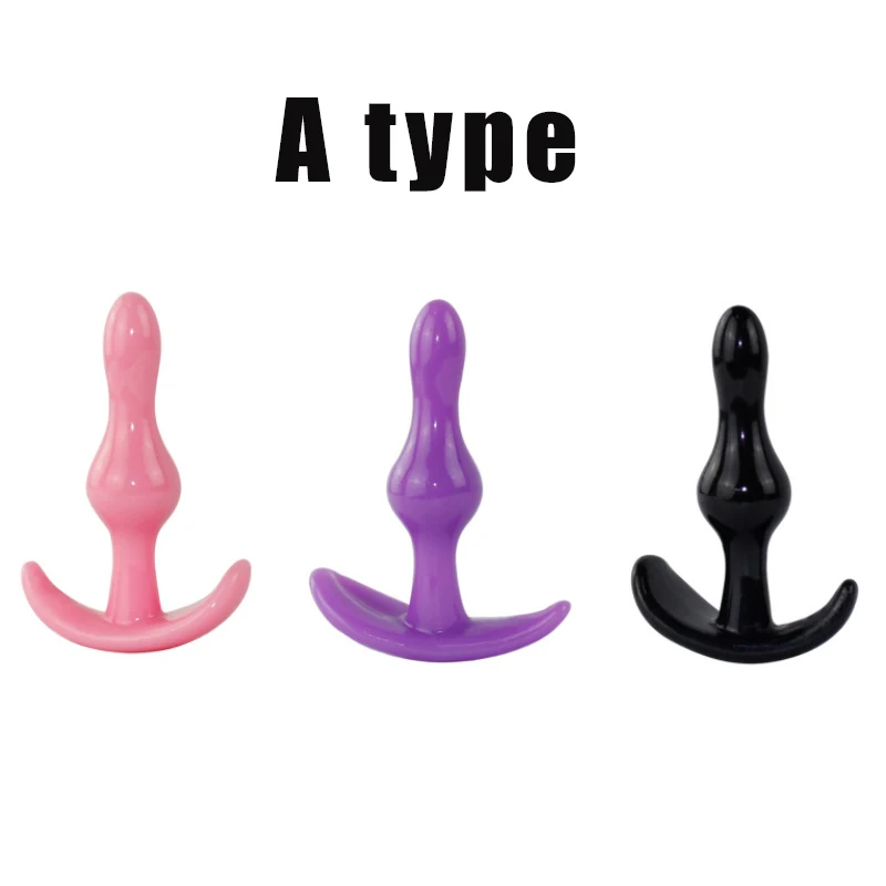 Анальная игрушка анальная пробка из силикона анус стимуляция массаж простаты