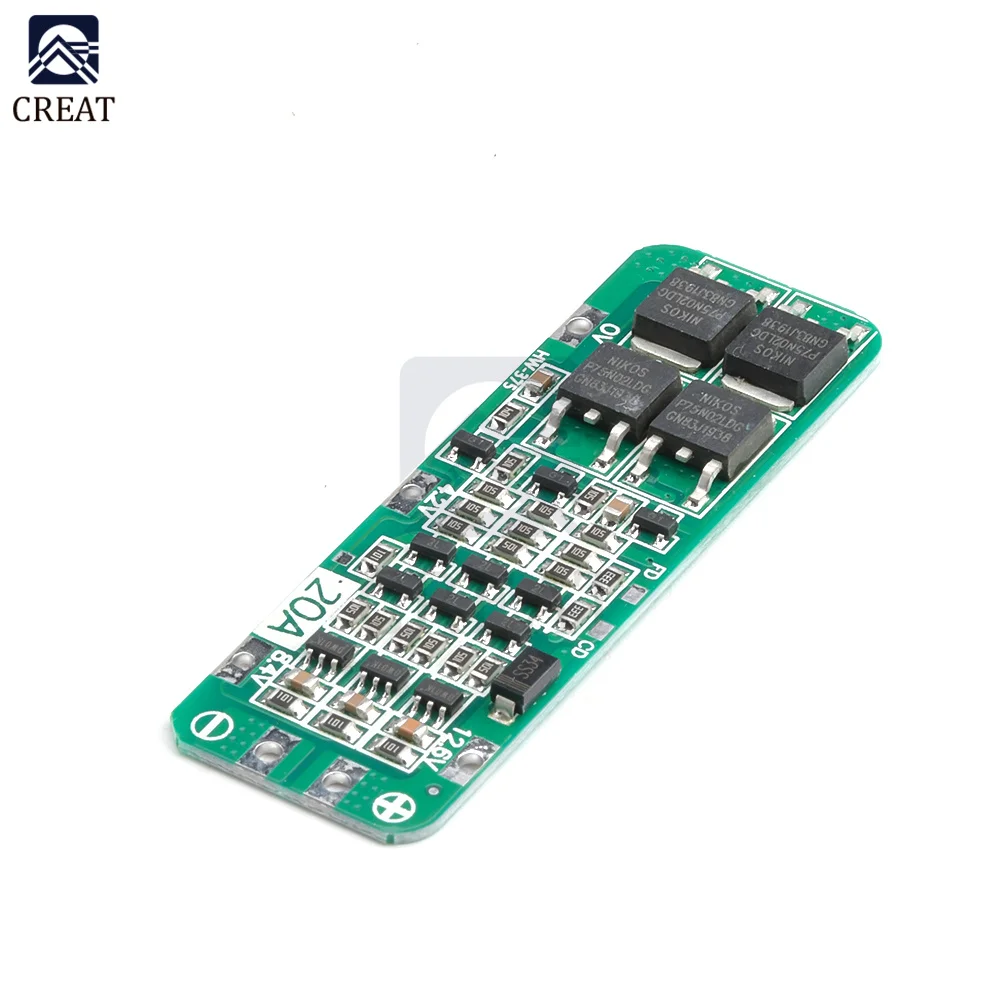 Модуль защитной платы зарядного устройства PCB BMS 18650 V Cell 5 шт. 3 сеточки S 20A