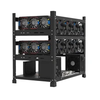 open mining rig frame for 12 gpu mining case rack motherboard bracket ethetczec ether accessory 3 layers graphics card holders