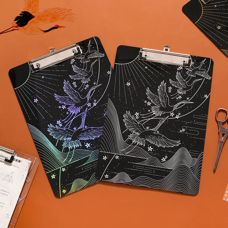 Оригинальная подставка Laserwriting Бронзирующая Бумага серии Wild Crane для осмотра папка