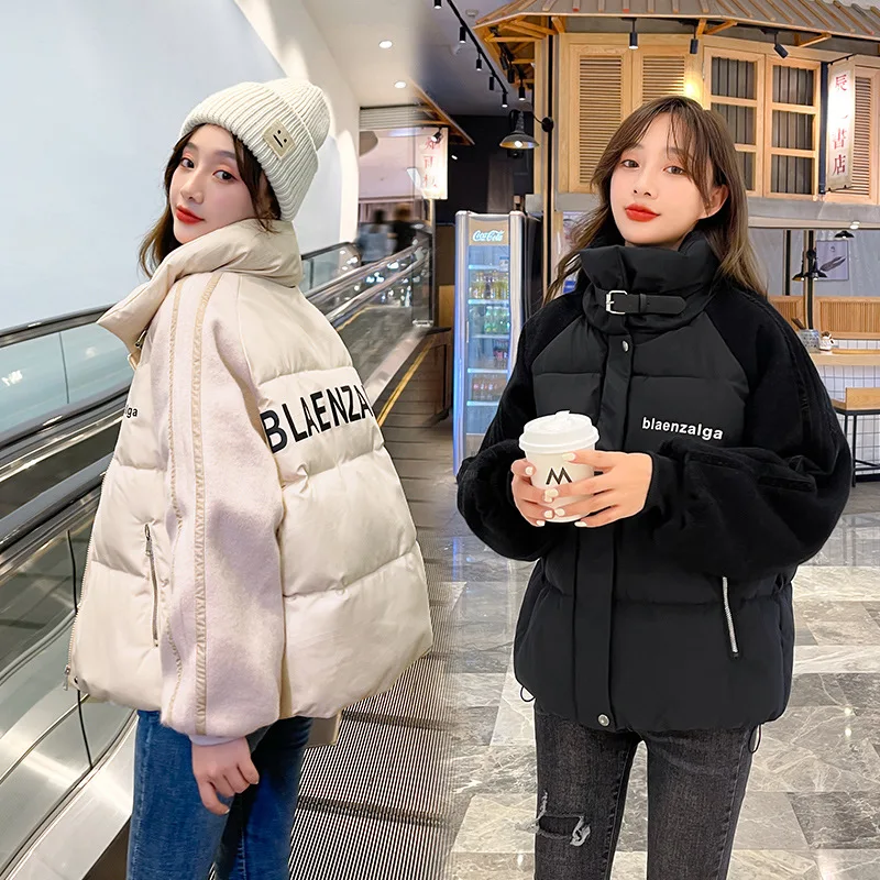 Ladies Coat and  Jackets Women Korean Version 2021 Winter The New Loose Keep Warm Thicken Stand-up Collar Cotton