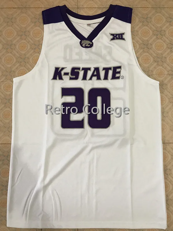 

#20 Xavier Sneed Kansas State Basketball Jersey Mens Stitched Custom Any Number Name jerseys