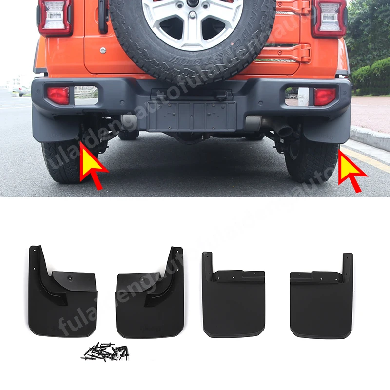 Брызговики для Jeep Wrangler JL 2018-2021 брызговики от грязи аксессуары стайлинга