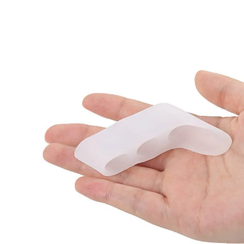 Силиконовый разделитель для ноги ортопедическая поддержка 3 отверстия маленький
