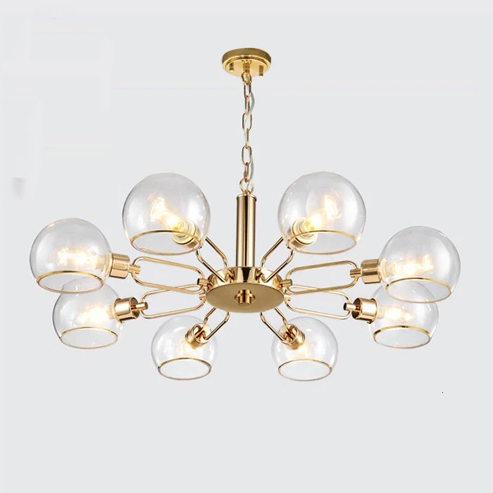 Post Modern Designer Suspension Lamp Decorative Indoor Led Glass Chandelier Pendant Hanging scandinavian | Лампы и освещение