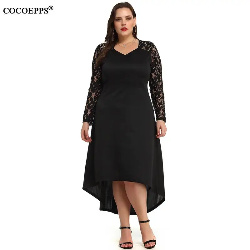 Женское длинное кружевное платье макси с V образным вырезом|Женские платья| |