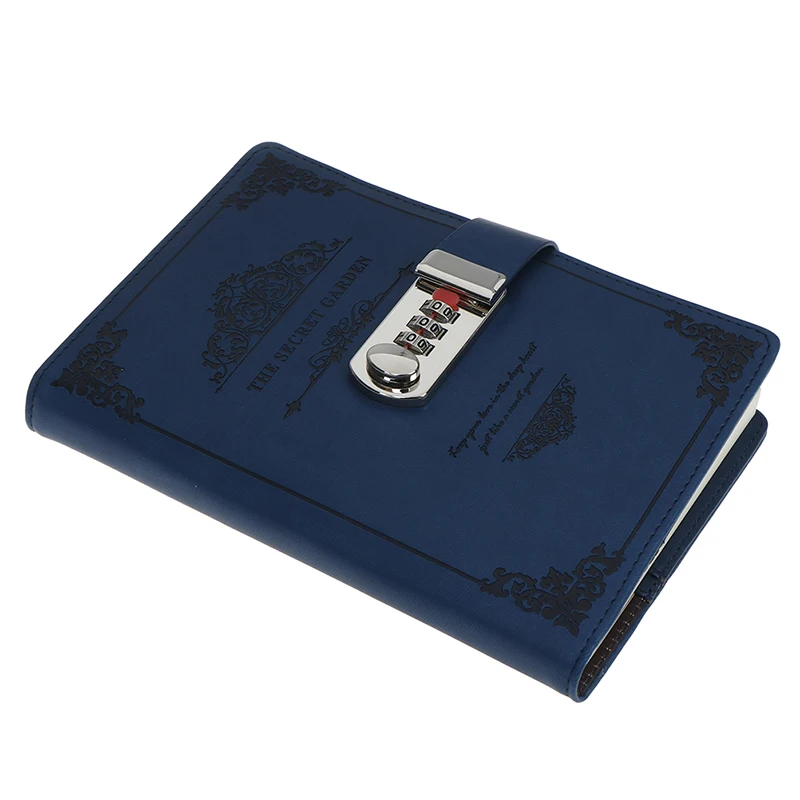 retro creative stationery notebook Password book with lock diary thread installed Notepad Business books school office supplies | Дом и сад