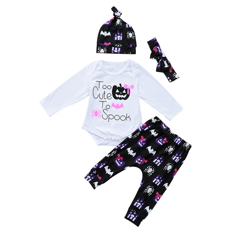 PatPat/комплект из 4 предметов крутой костюм с длинными рукавами и рисунком для