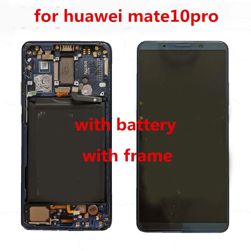Pantalla LCD t&aacute;ctil para huawei Mate10pro BLA-AL00, Original, con marco y bater&iacute;a de repuesto, para huawei Mate10pro BLA-AL-0