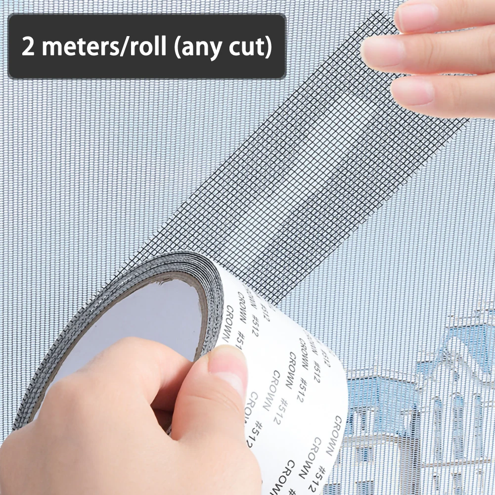 

Window Net Anti-mosquito Mesh Sticky Wires Patch Repair Tape Summer Screen Window Door Mosquito Netting Patch Repair Broken Hole