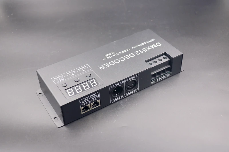 24 канала 3A/CH светодиодный DMX512 декодер DC5 24V контроллер Диммер DMX сигнальный