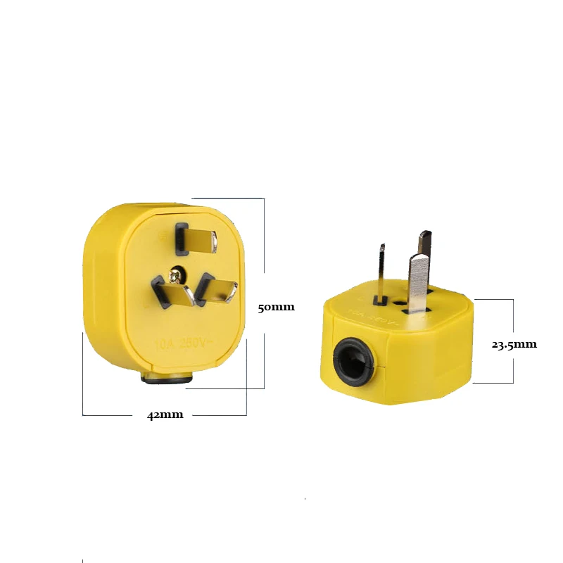 Китай Австралия Новая Зеландия 3-контактный разъем питания Rewireable AC 250V 10A Съемная