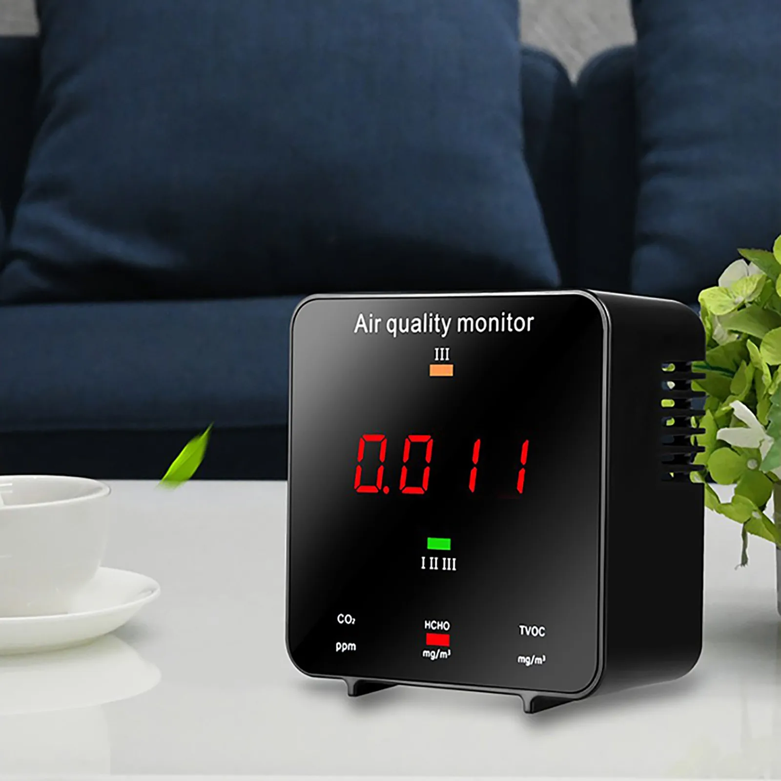 

Digital Air Analyzer CO2 Formaldehyde HCHO TVOC Meter Carbon Dioxide Gas Detector Multifunctional Air Quality Monitor Co2 Tester