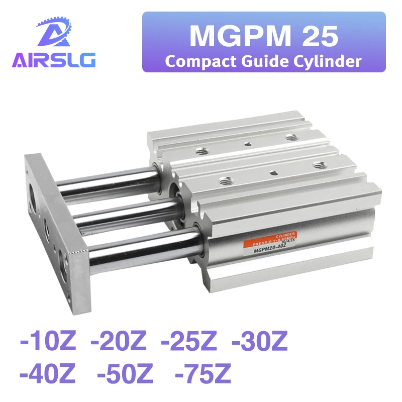

MGPM MGPM25 -10Z -20Z -25Z -30Z -40Z -50Z -75Z Three-axisthin Rod Cylinder Compact guide with Stable pneumatic