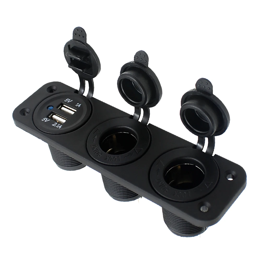 Адаптер питания зарядное устройство Автомобильная панель гнездо сплиттер
