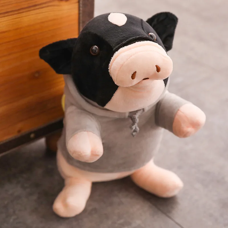 1 шт. Милая Свинья Кукла Плюшевая Игрушка Подушка для сна в одежде уродливая