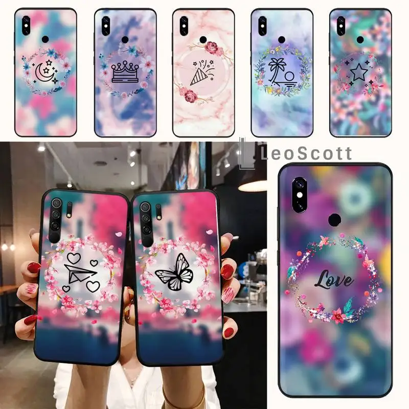 

Phone Case For Xiaomi Redmi 7 8 9t a3 9se k20 mi8 max3 lite 9 note 9s 10 pro creativity design butterfly love