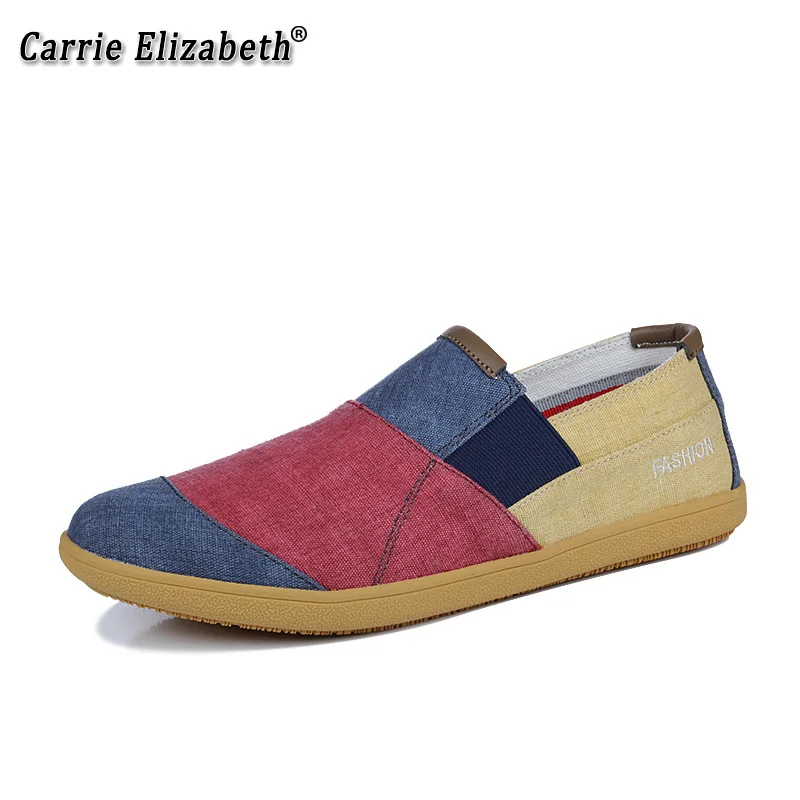 Carrie Elizabeth/Новинка года; сезон лето; Модные цветные туфли; мужские плоские лоферы; повседневная обувь; 3 цвета