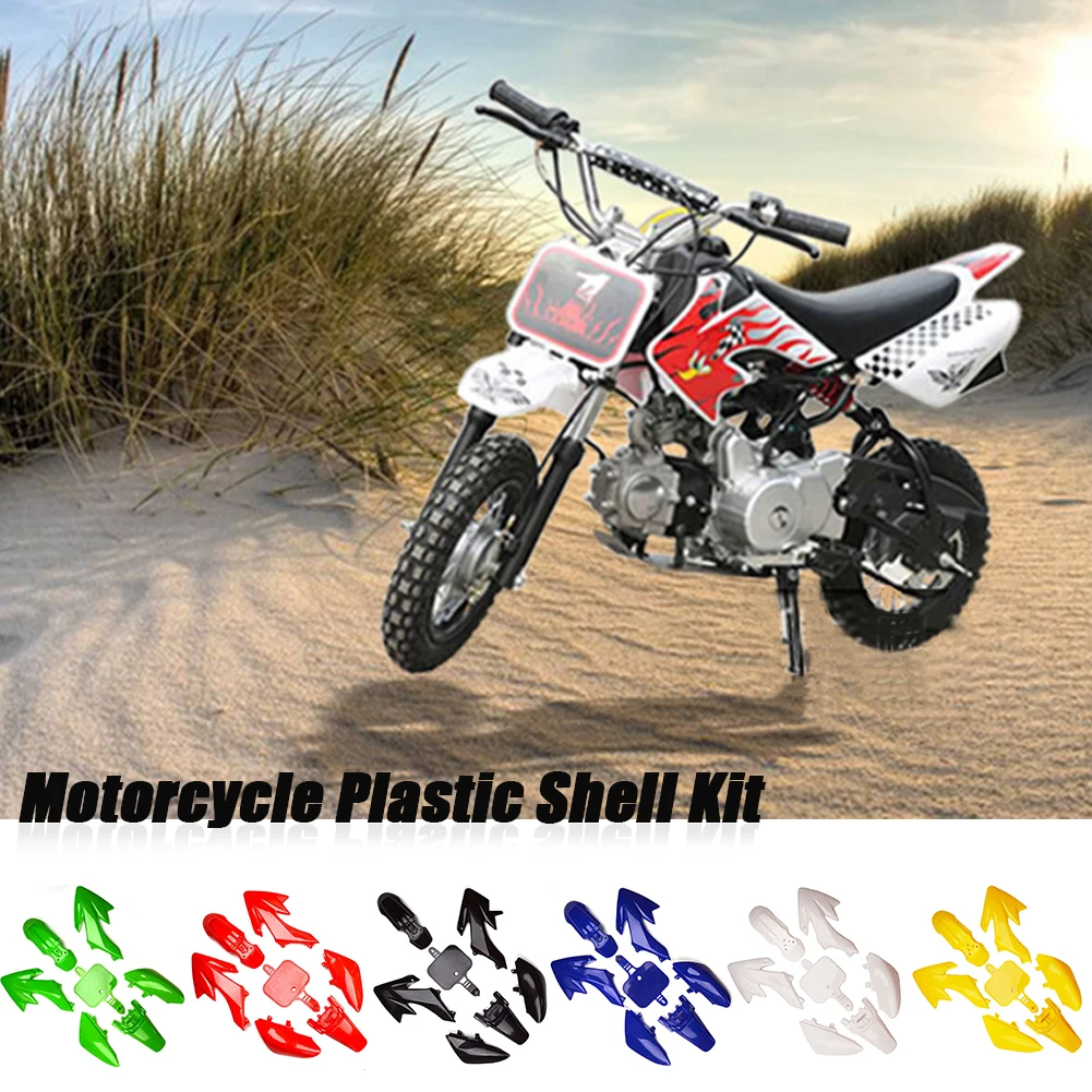 

7PCS Motorcycle Plastic Fairing Set Body Kits Fender Fit for HONDA XR50 CRF50 50CC 70CC 90CC 110CC 125CC 140 Dirt Pit Dirt Bike