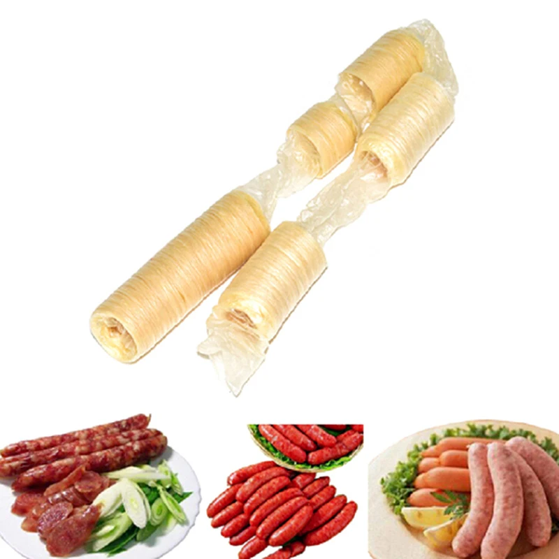 18mm Dry Collagen Sausage Casing Tube Meat Sausages For Maker | Дом и сад