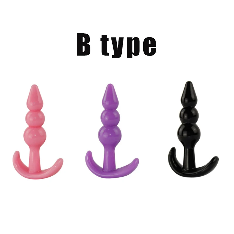 Анальная игрушка анальная пробка из силикона анус стимуляция массаж простаты