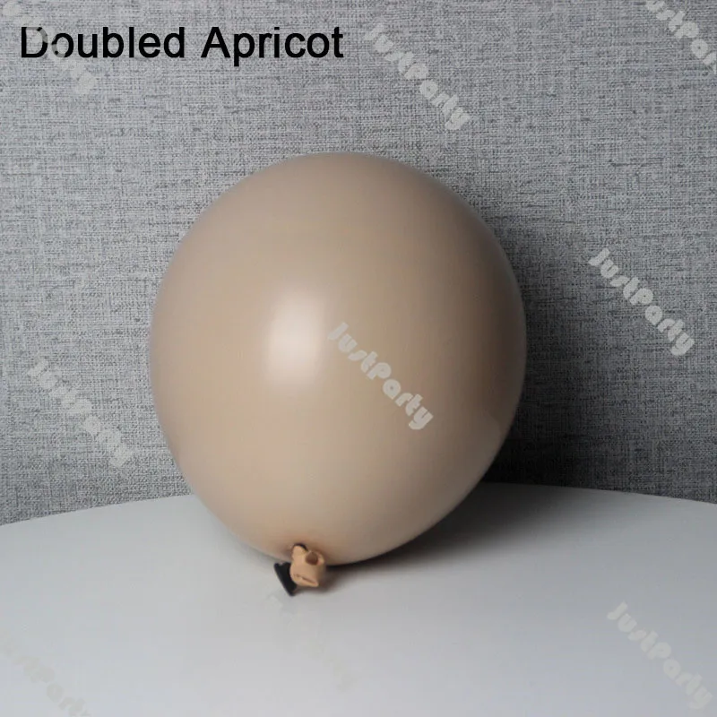 

101pcs Animal Pattern Aluminum Film Balloons Set Apricot Doubled Matte Orange Coffee Balloon Garland Valentine's Day Decoration