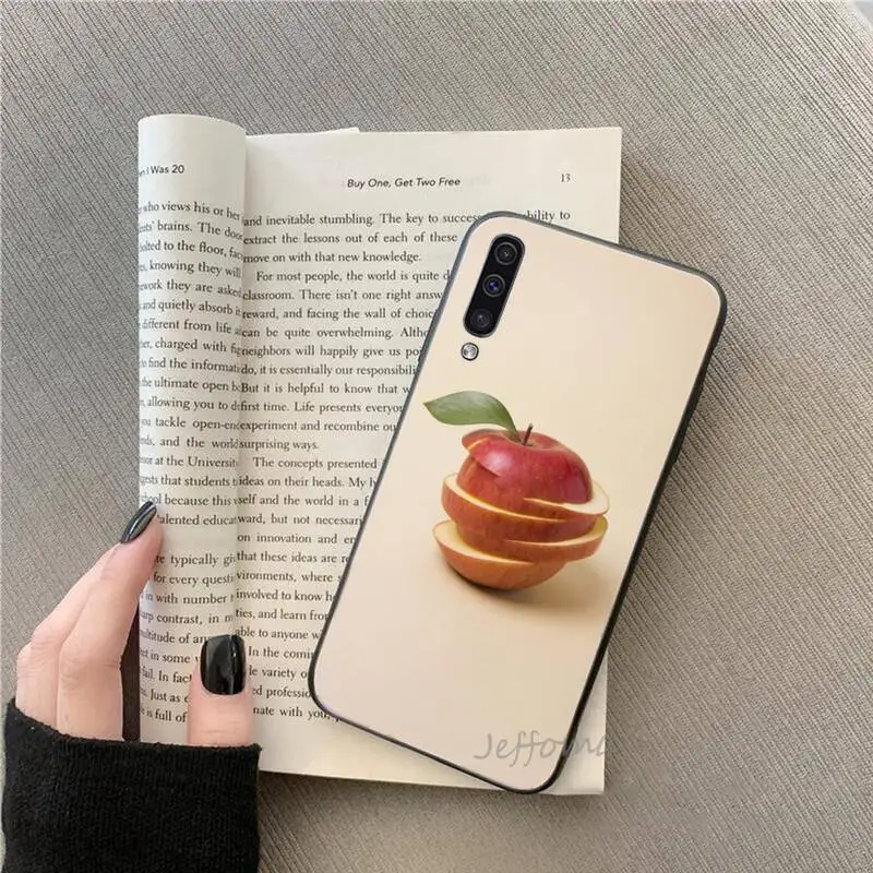 

Creativity design fruit apple Phone Case For Samsung galaxy S note 7 8 9 10 20 fe edge A 6 10 20 30 50 51 70 lite plus Silicone