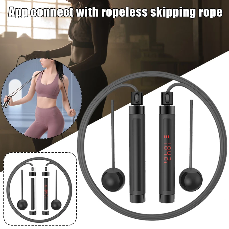 

2019 Smart Jump Rope with APP Data Analysis Workout Jump Ropes for Exercise for Men Women