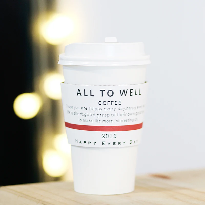 50 шт высокое качество утолщение молоко чай бумажные стаканчики 8 унций 12 14 16