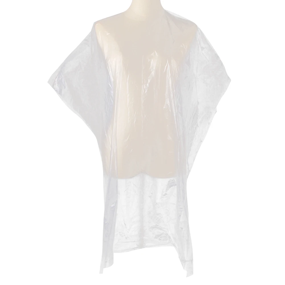 50 шт. водонепроницаемый одноразовый фартук для волос накидка Парикмахерская