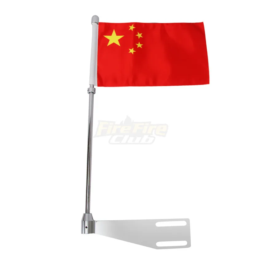 

Aluminum Chrome Motorcycle Luggage Rack Pole Mast National Flag For Indian Chieftain Dark Horse Limited Classic Roadmaster