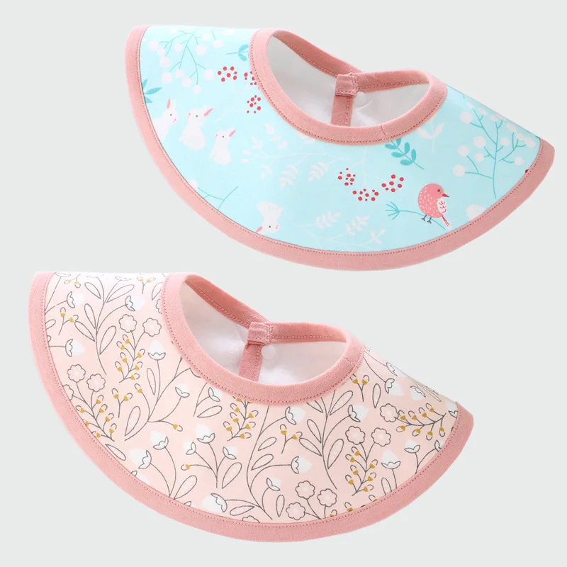 Новые трехслойные детские нагрудники 2 шт./компл. хлопковая ткань 360 градусов