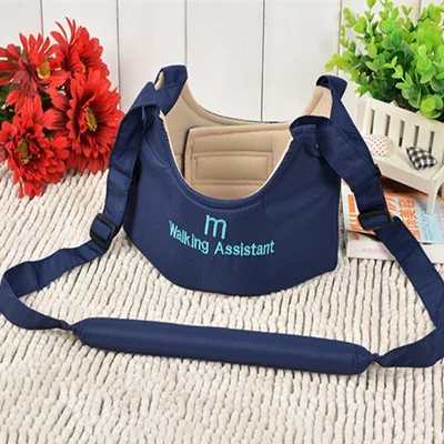 Navy blue Herbabe Baby Walker, мягкая детская сумка, рюкзак-поводок, Поводок для детей, эластичный пояс для детей, обучающий ходьбе - Цвет: Navy blue