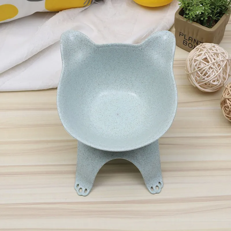

Non-slip Cat Bowl With Raised Stand Pet Food And Water Bowls For Cats Dogs Plastic Feeders Cat Bowl Pet Feeding Supplies