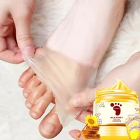 honey milk foot wax feet mask moisturizing hydrating nourishing whitening skin care peel off dead skin exfoliating anti dry mask