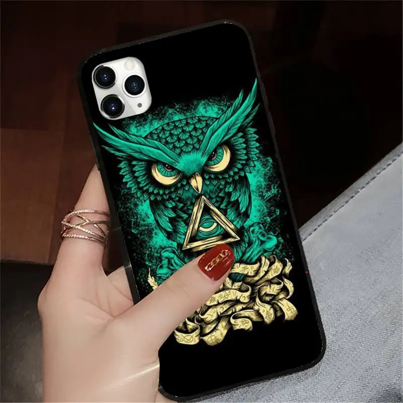 

Cute Owl animal bird aesthetics Phone Case for iPhone 11 12 pro XS MAX 8 7 6 6S Plus X 5S SE 2020 XR