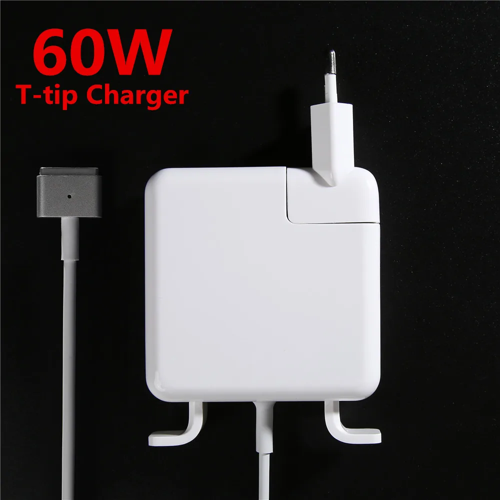

100% New Work Magnetic T-Tip 60W Notebook Laptop Power Adapter Charger For Apple Macbook Pro Retina 13" A1425 A1502 A1435