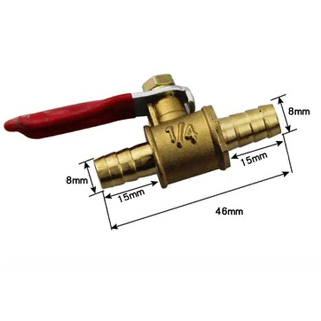 

6/8/10/12mm External Thread Diameter Brass Shut Off Ball Valve BSP Threaded Air Water Fuel Oil Flow Control Plumbing Fitting