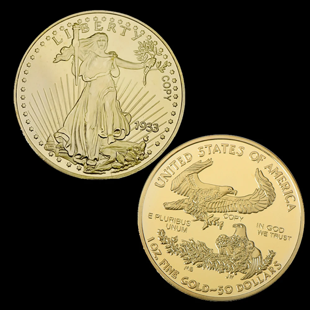 1933 США Свобода Юбилейный золотые монеты держать американский большой