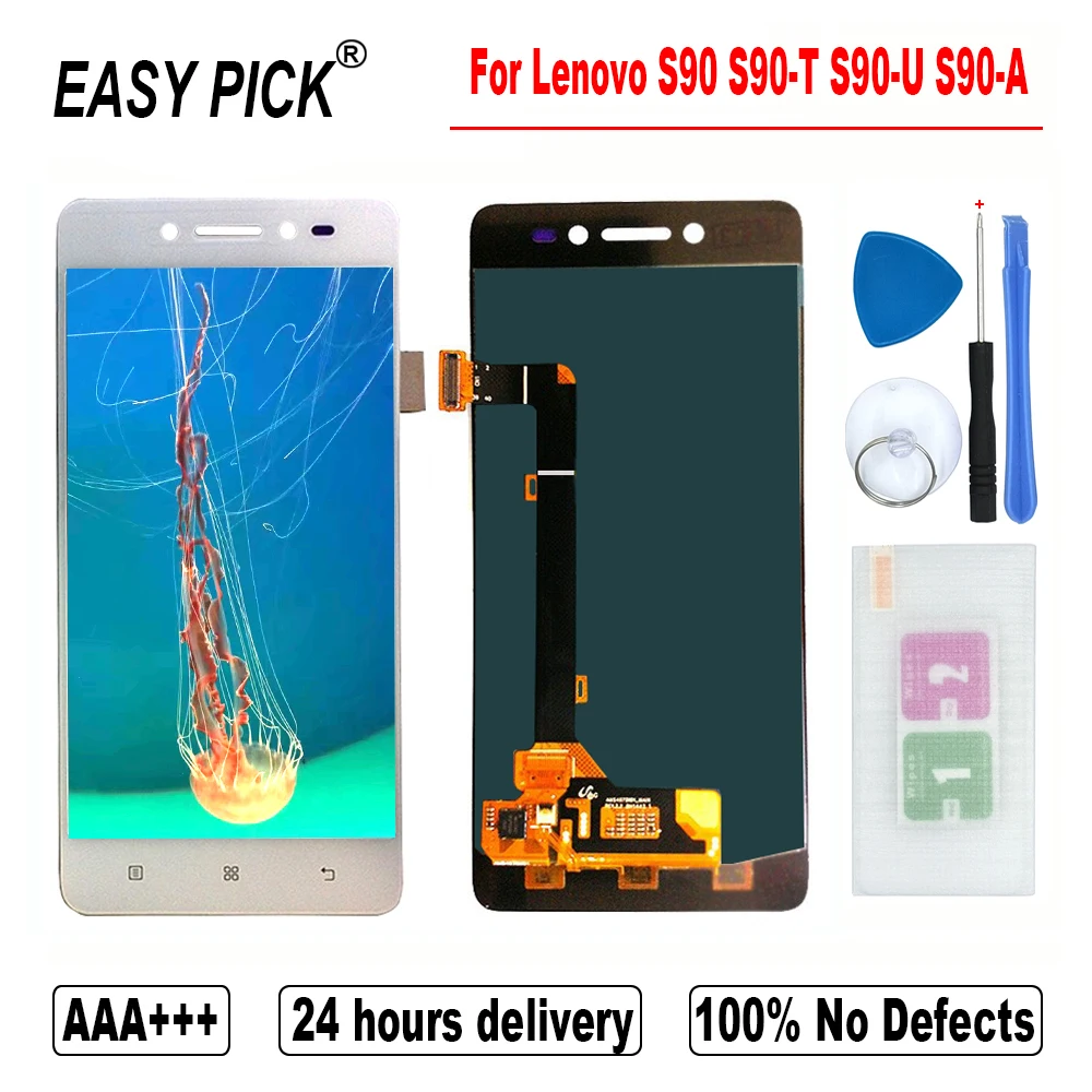 Для Lenovo S90 T U A E L ЖК дисплей сенсорный экран дигитайзер в сборе бесплатные