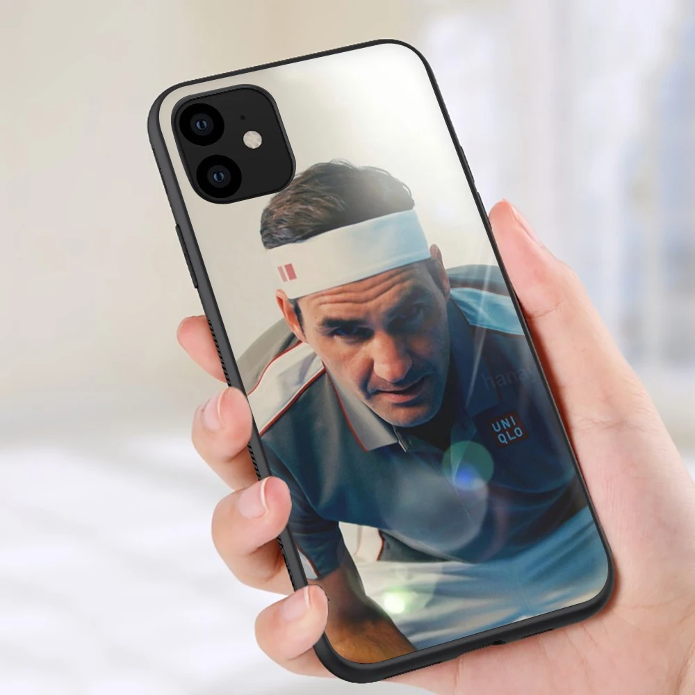 Мягкий силиконовый чехол для телефона Роджер Федерер чехол для iPhone 5 5S SE 6 6S 7 8 plus X XR XS 11 Pro Max - Цвет: B7