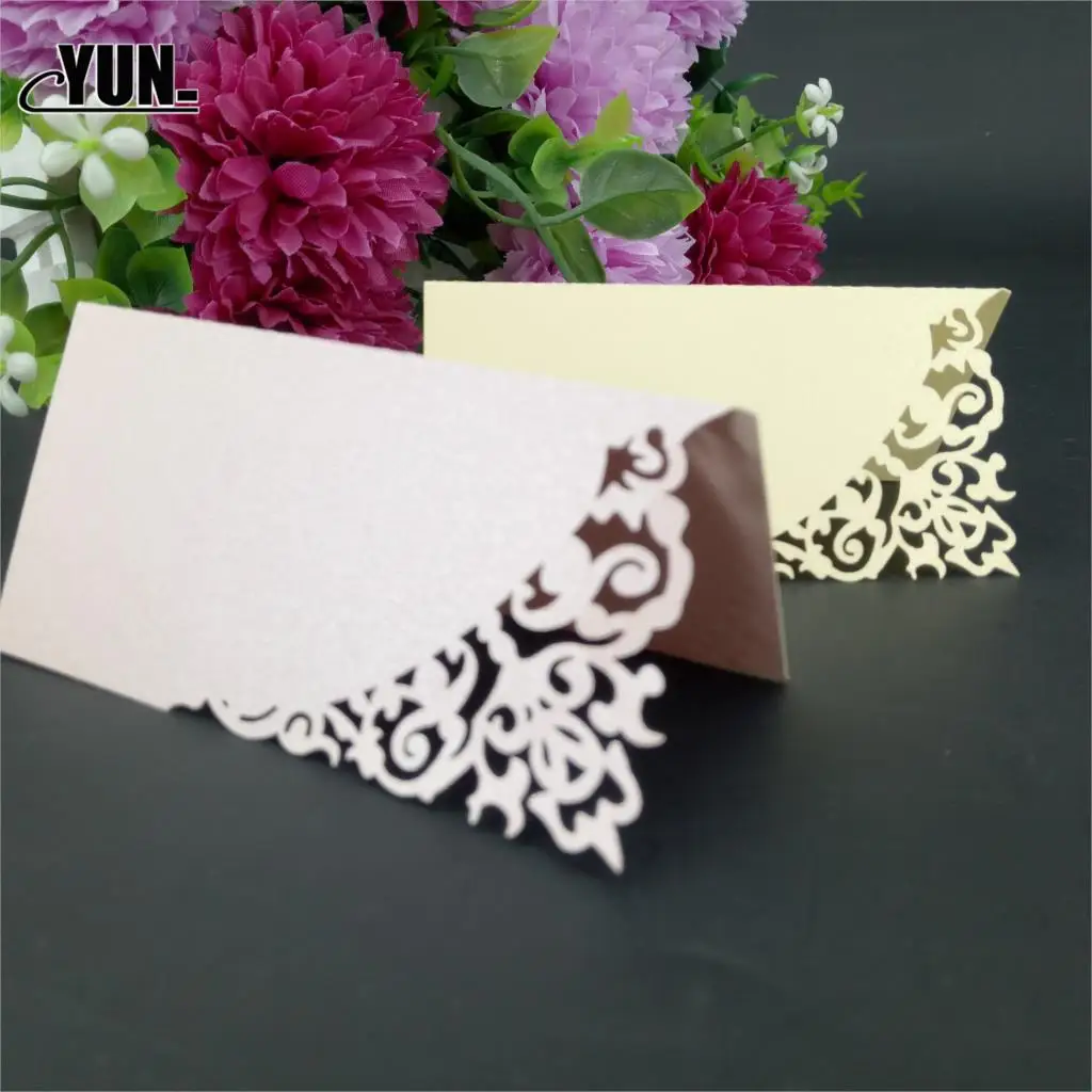 10 шт. лазерная резка в форме сердца свадебные визитки место карты бокал для вина