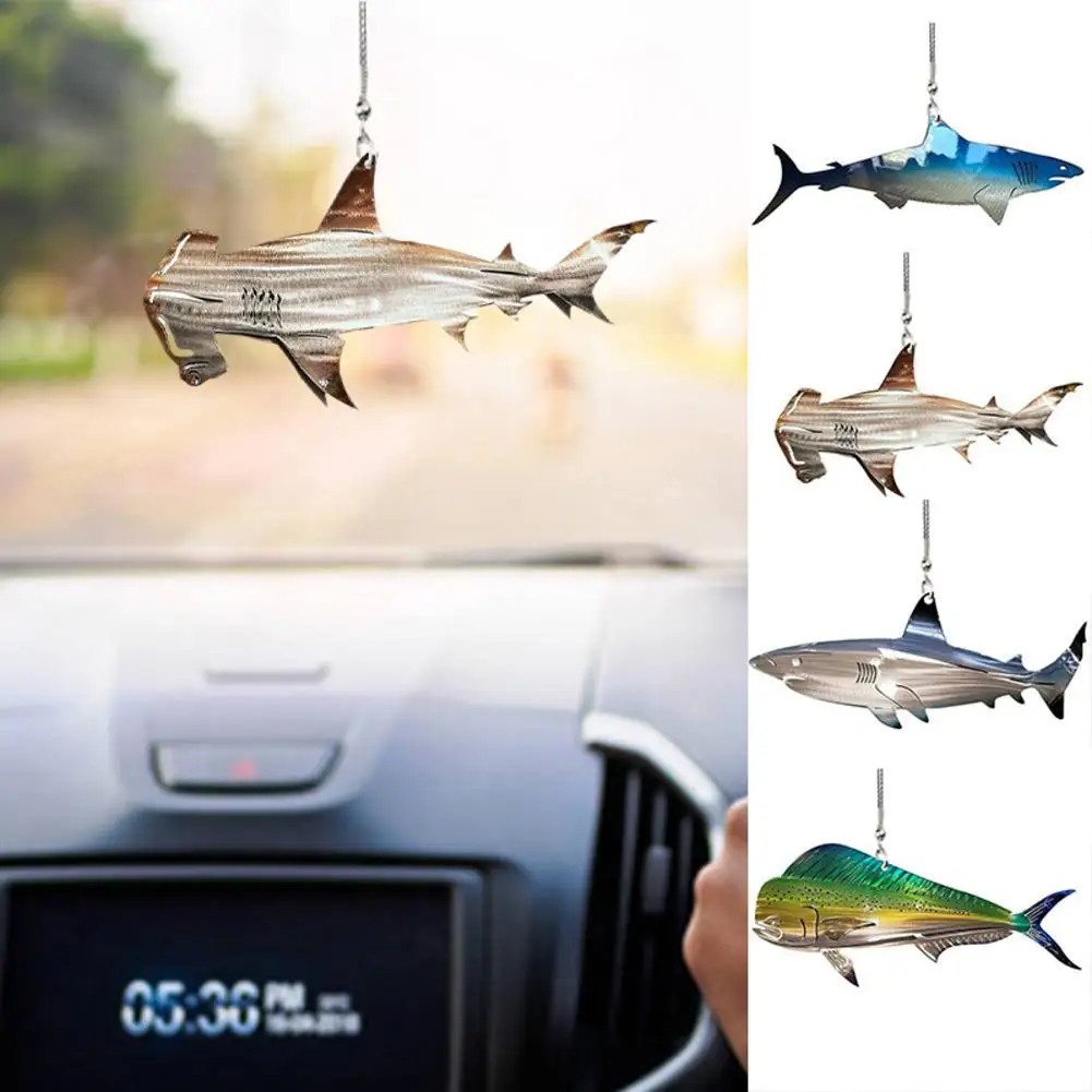 2D милый автомобильный аксессуар подвеска в виде рыбы акулы Кита стандартный